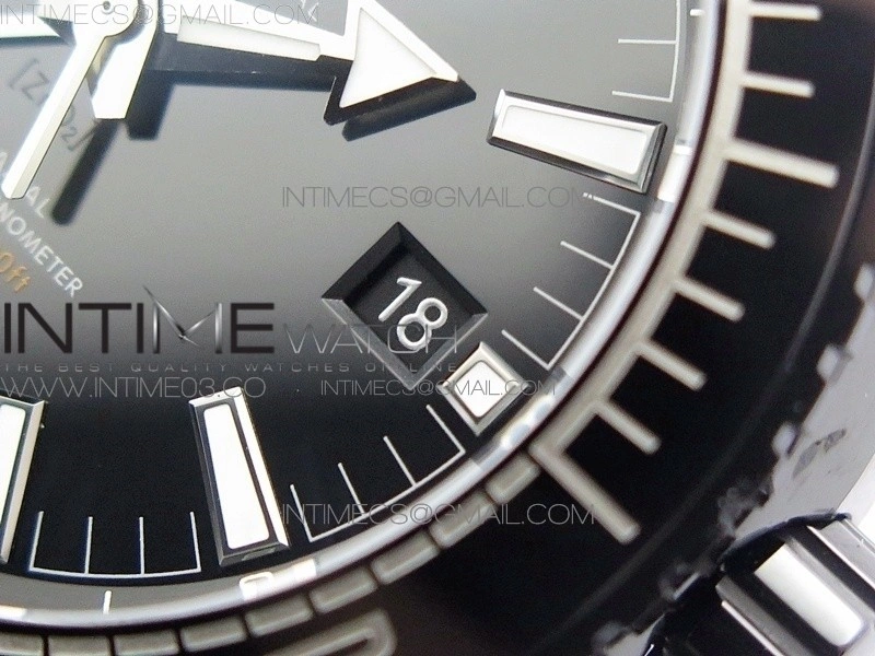 Planet Ocean 45.5mm Deep Black Real Ceramic VSF 1:1 Best Edition on Black Nylon Strap A8906 Super Clone
